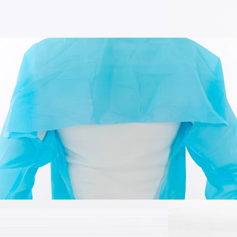 High Quality Cpe Gown Factory Price Cpe Isolation Gown Ce Medical Protective Clothing White  Blue  Green  Yellow Etc Class II