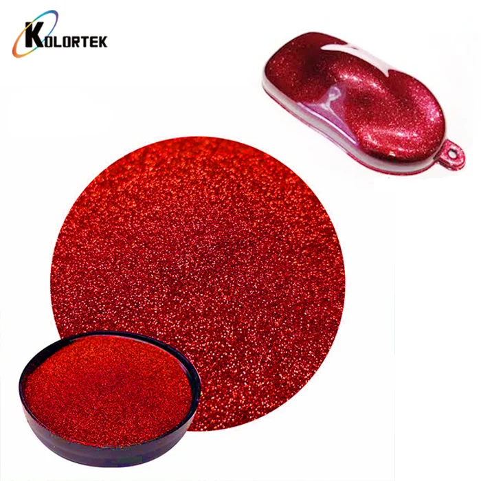 Custom finish powder coating metal flakes car paint metal flake glitter