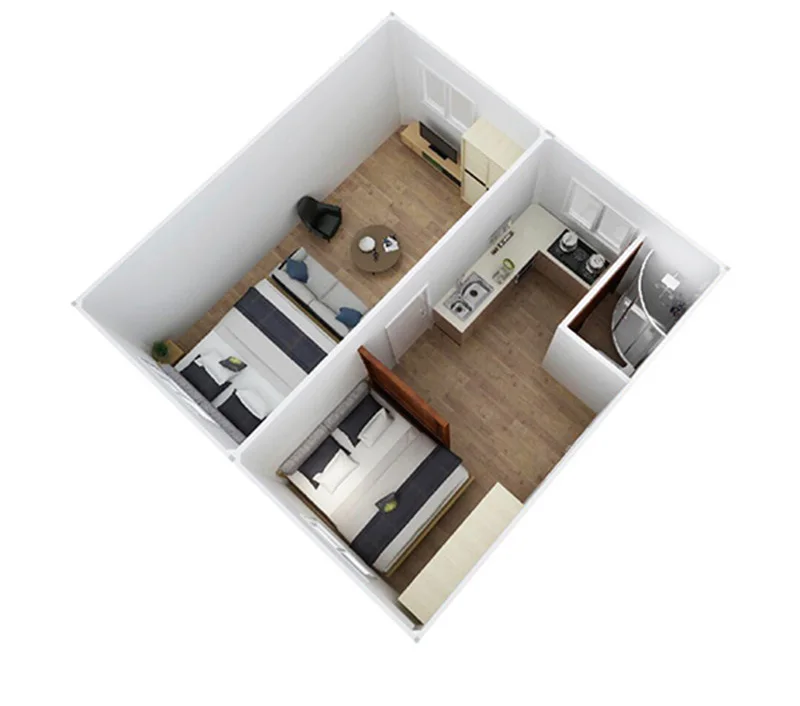 Container Apartment Building Portable Modular Detachable House Prefabricated Prefab Home Canada