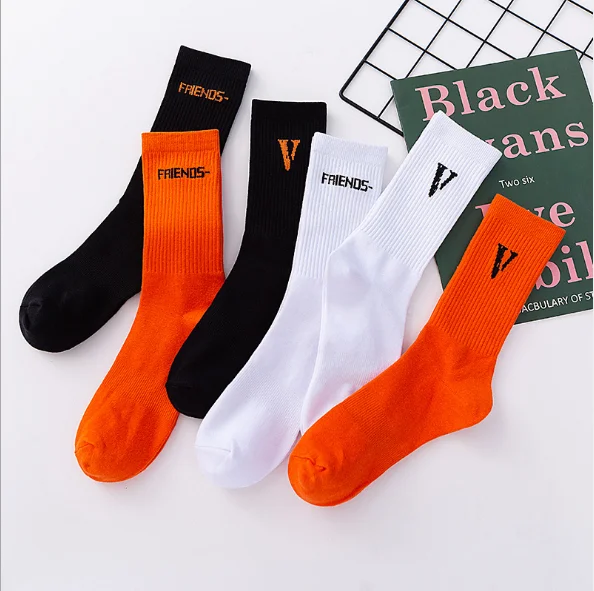 Мужские хлопковые спортивные носки унисекс с принтом и логотипом на заказ