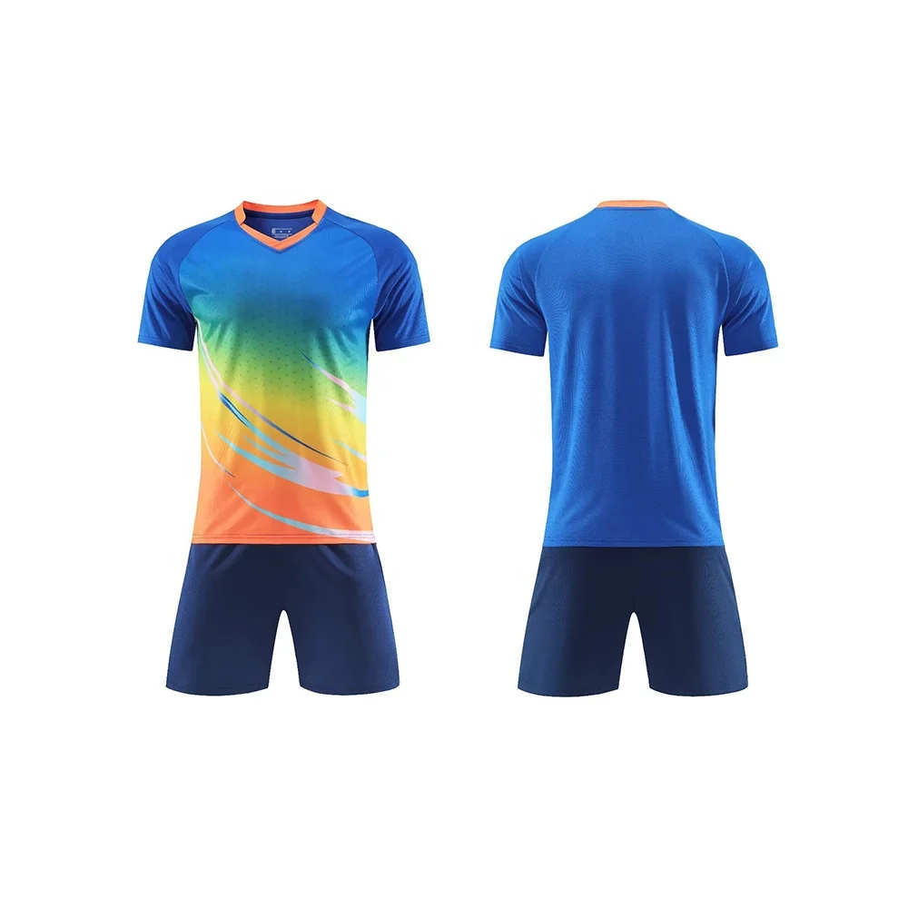 Wholesale Custom Design Breathable Sublimation Soccer Jersey Kits Team Soccer Wear Men Football Uniform