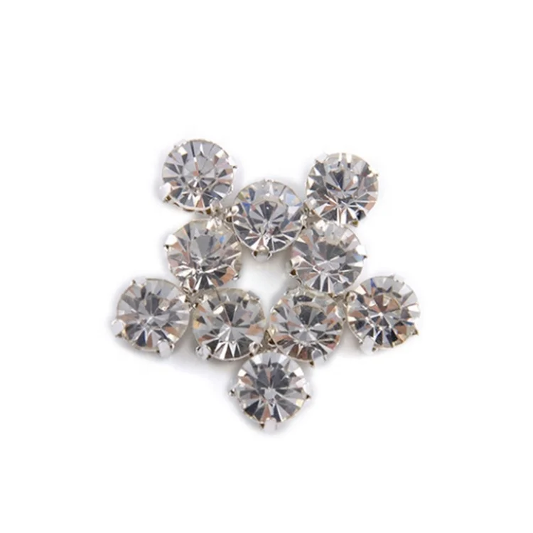 
Factory Wholesale Price Crystal Sew On Applique Trim Sew On Rhinestone 