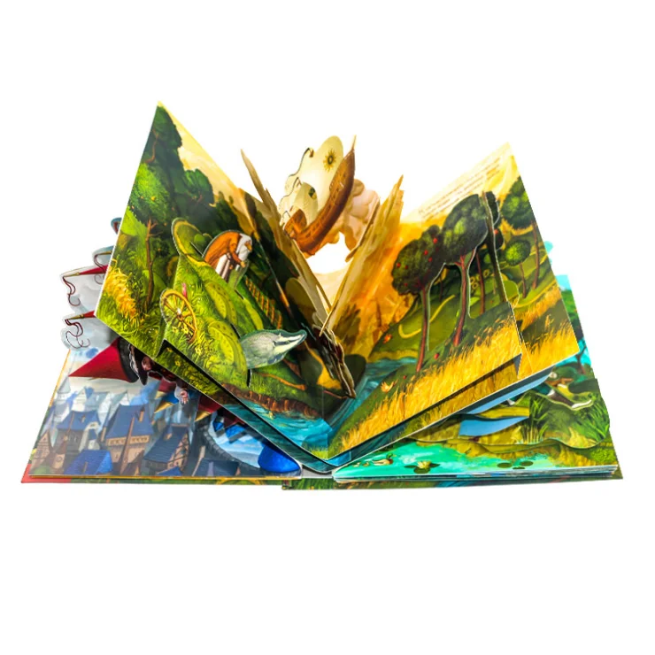 High Quality cheap customized child protective children book printing Animal Pop Up Children Toy Book