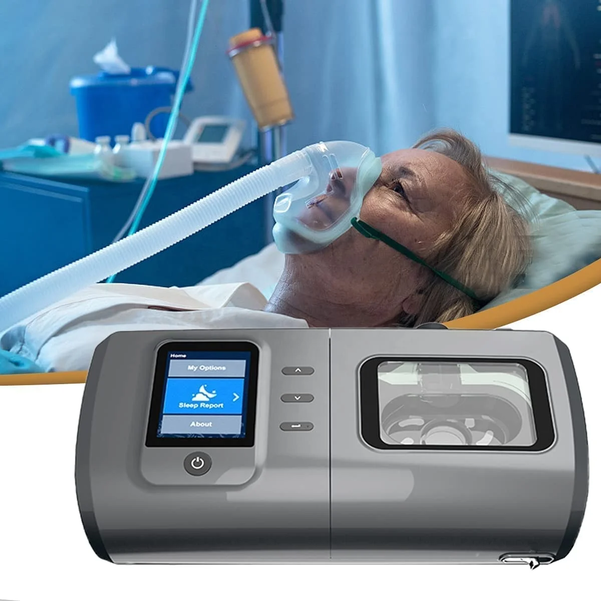 Home and hospital use portable mini capa machine cheap price bipap machine auto capa machine for night sleep snoring