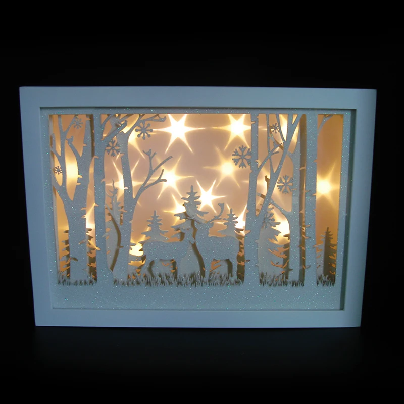 New arrival glass tabletop gifts decor house deco interior luxury snow music box