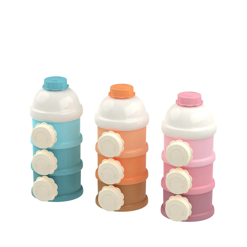 China Manufacturer Baby milk powder dispenser food storage container baby formula dispenser Baby milk powder container with lid