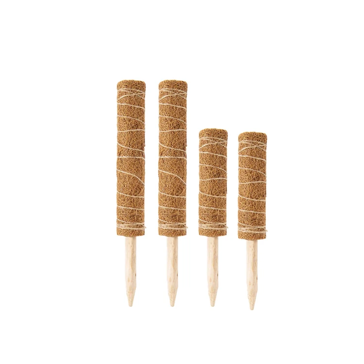 Garden Plant Support 10PCS Kit Stackable Climbing Thicken Coco Totem Stick Moss Pole
