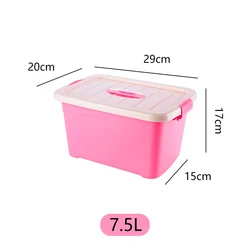 Colorful Multifunction Plastic Big Stackable Storage Latch Box Storage Tote Organizing Container With Durable Lid With Handle