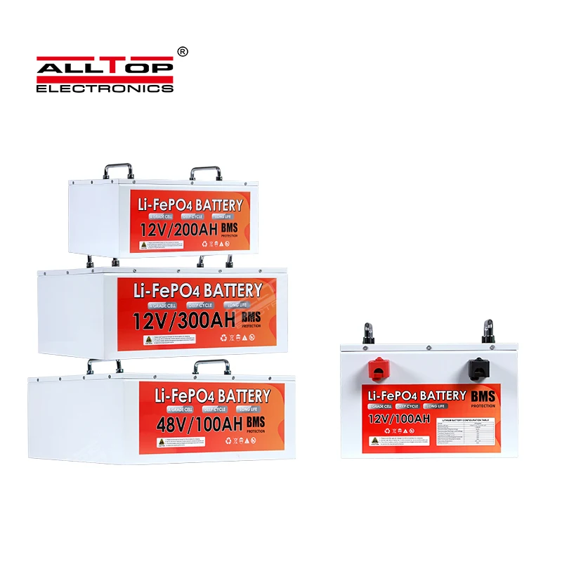 ALLTOP Zhongshan Wholesale 100ah 200ah 12v 48v Lifep04 Battery Pack Lithium-ion Batteries