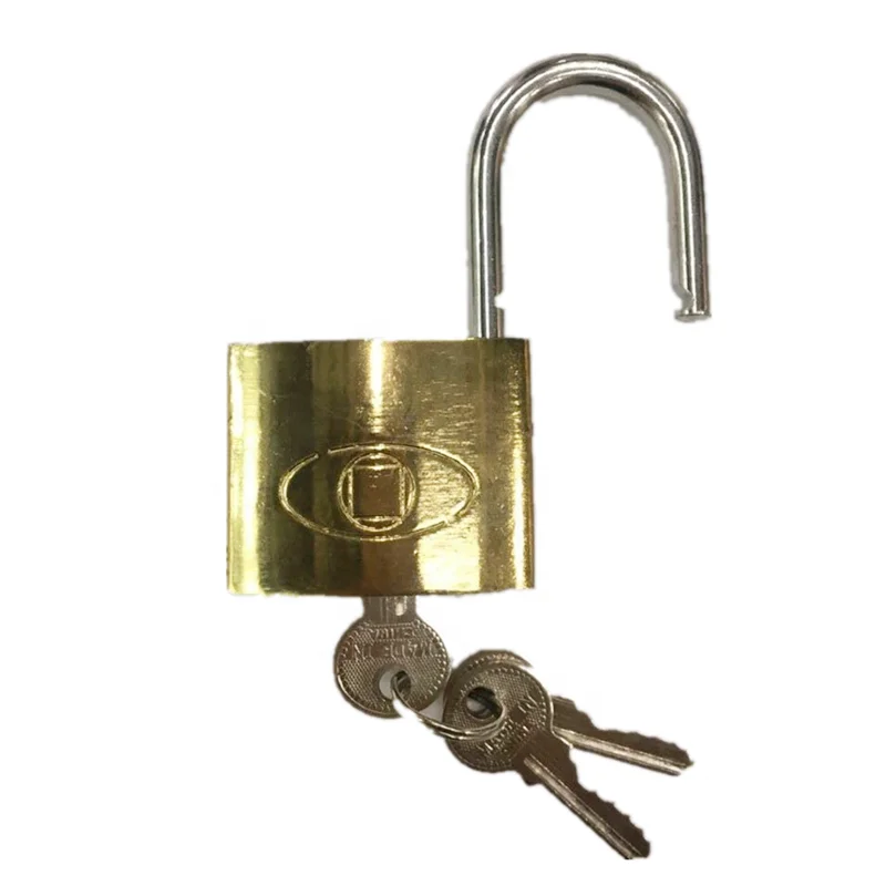canyu lock 38mm iron padlock brass color gold locks  titanium painted padlock electronic plated gold colore