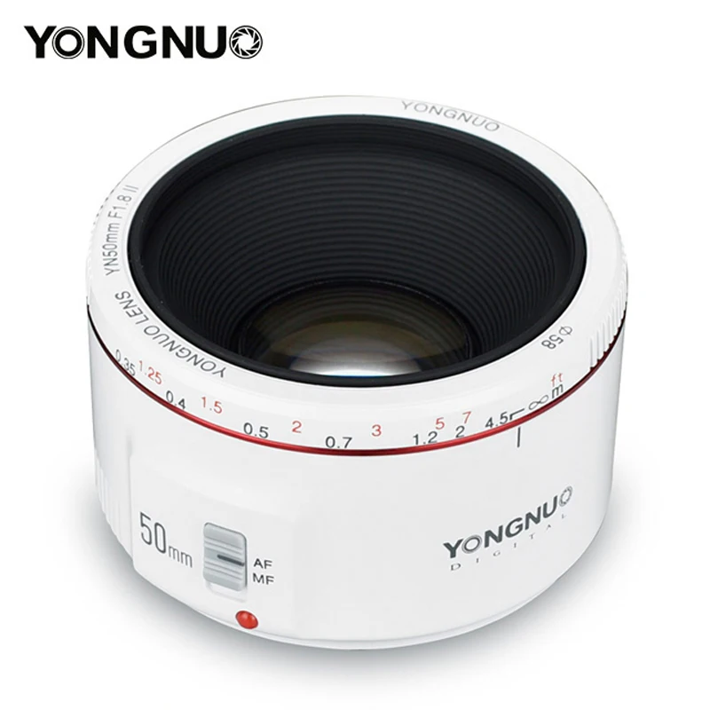 YONGNUO YN50mm F1.8 II Large Aperture Auto Focus Lens 50mm F1.8 Lens For Canon 100d 650d 5d 77d 1000d 60D  For Sony