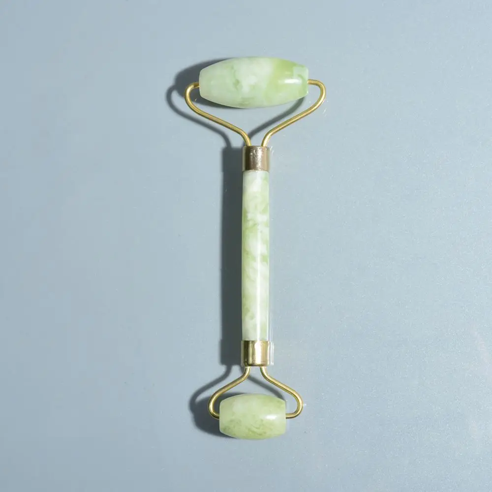 Beauty Anti Aging 100% Natural Stone Facial Skin Massage Green Quartz Jade