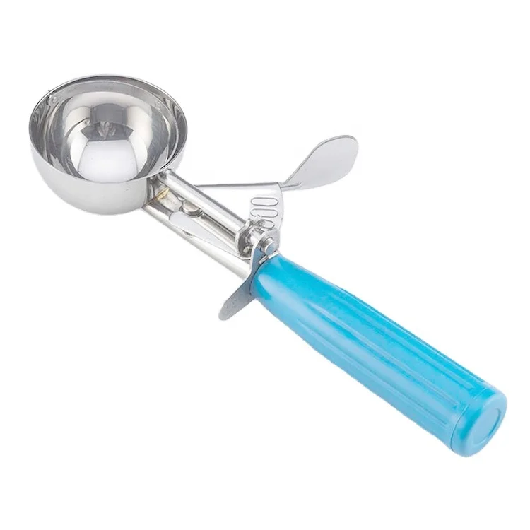 Stainless Steel Mechanical Cookie Scoop  Stainless Steel Ice Cream Scoop with Trigger