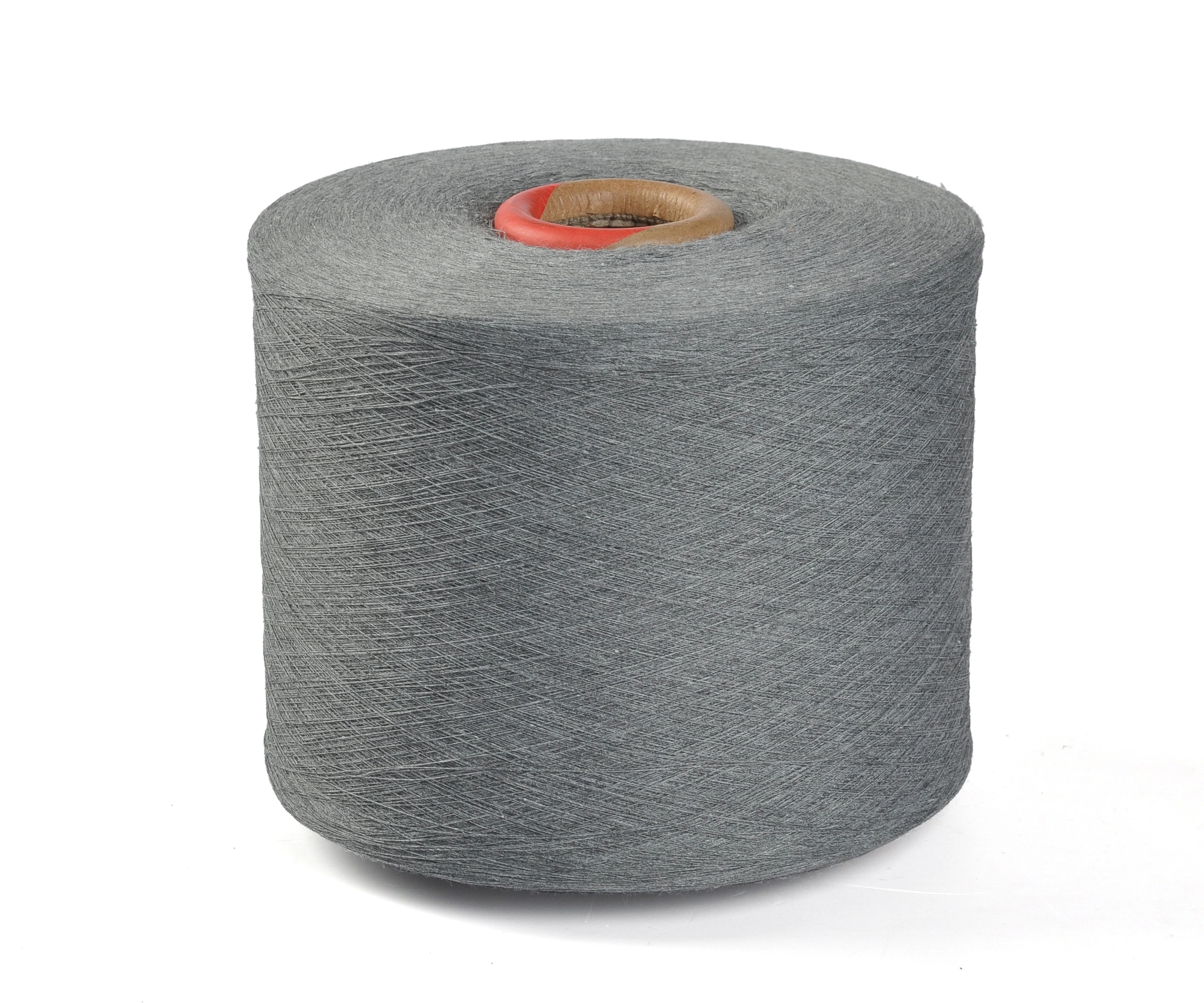 Recycled yarn manufacturer Nm34/1 open end cotton polyester for plain t-shirts cotton polyester