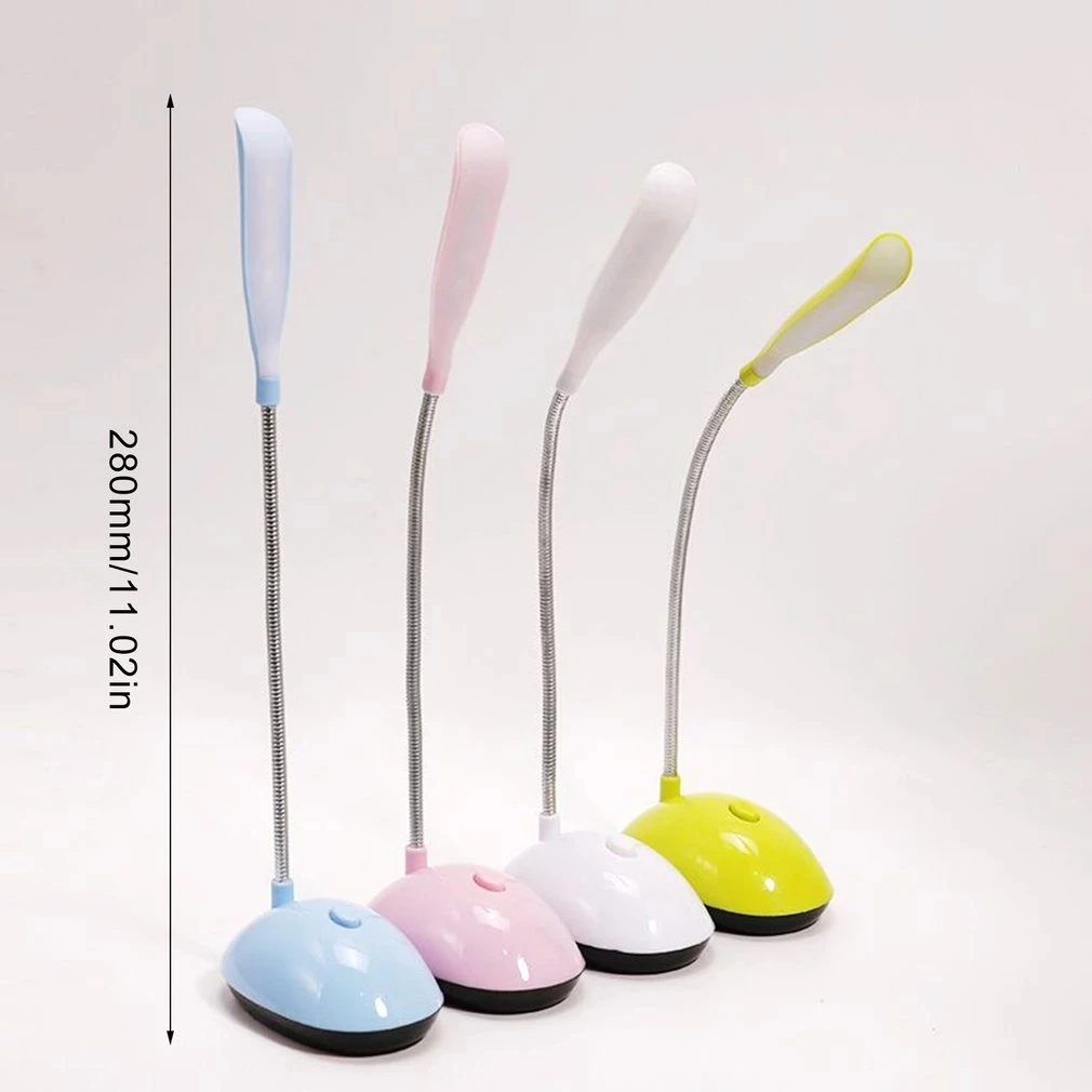 LED Table Lamp Reading Lamp Foldable Dimmable AAA Battery Powered Table Light LED Portable Desk Lamp