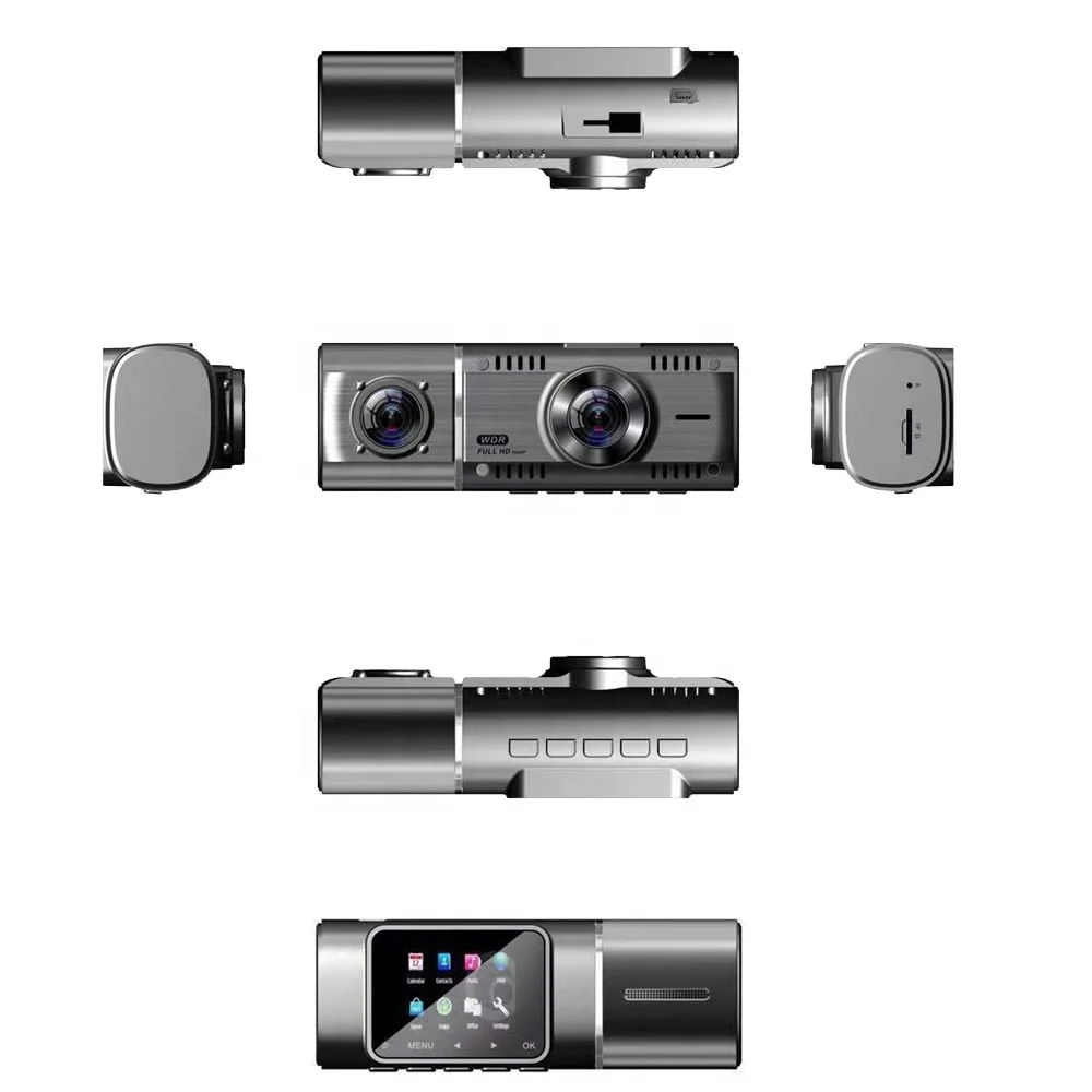 2-cam In One Автомобильный видеорегистратор с ночным видением Full HD 1080P двойным