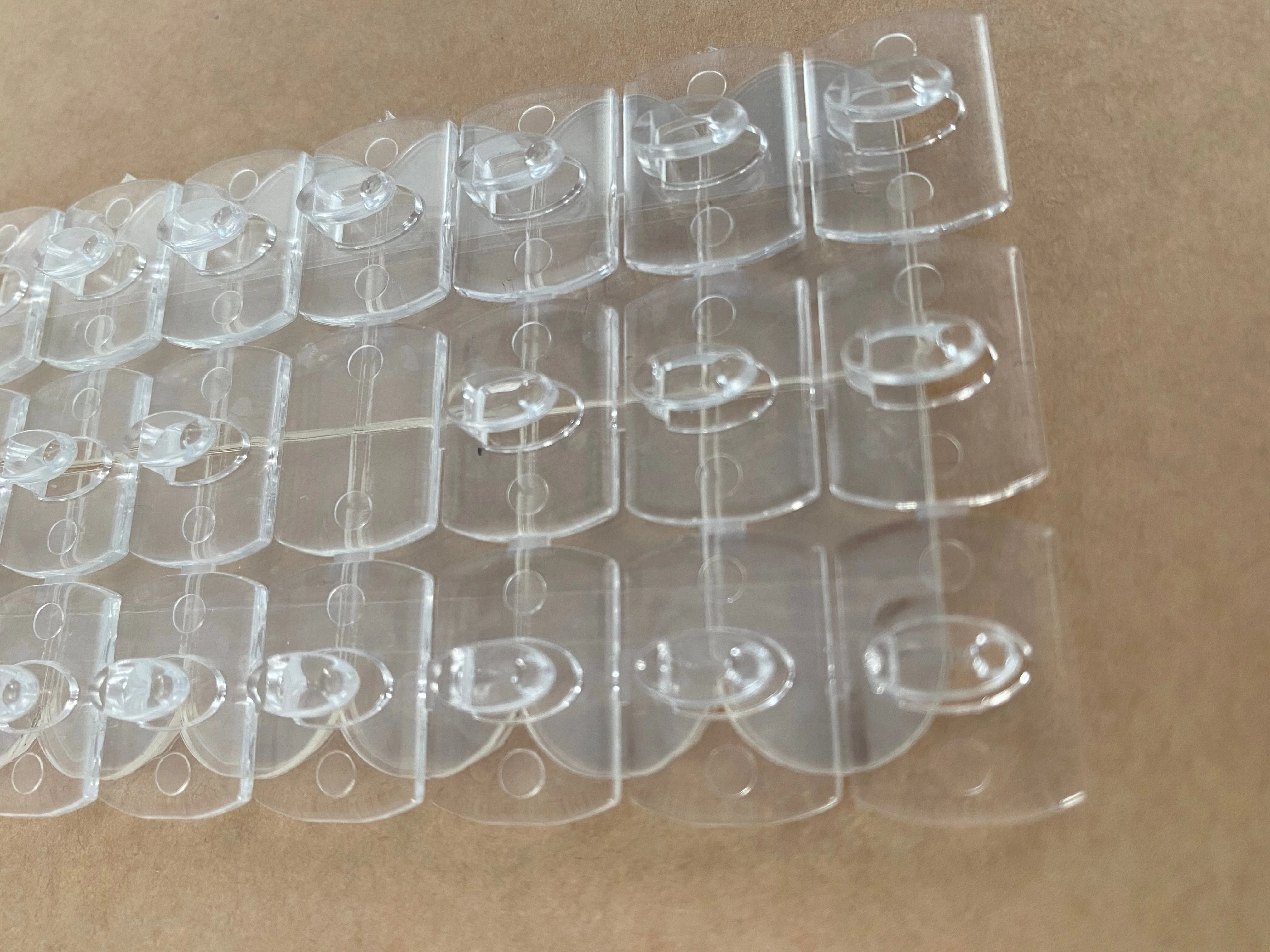 Hanging strips decorate  Transparent clear 20 small cable clips  large pairs of plastic hook  adhesive hook