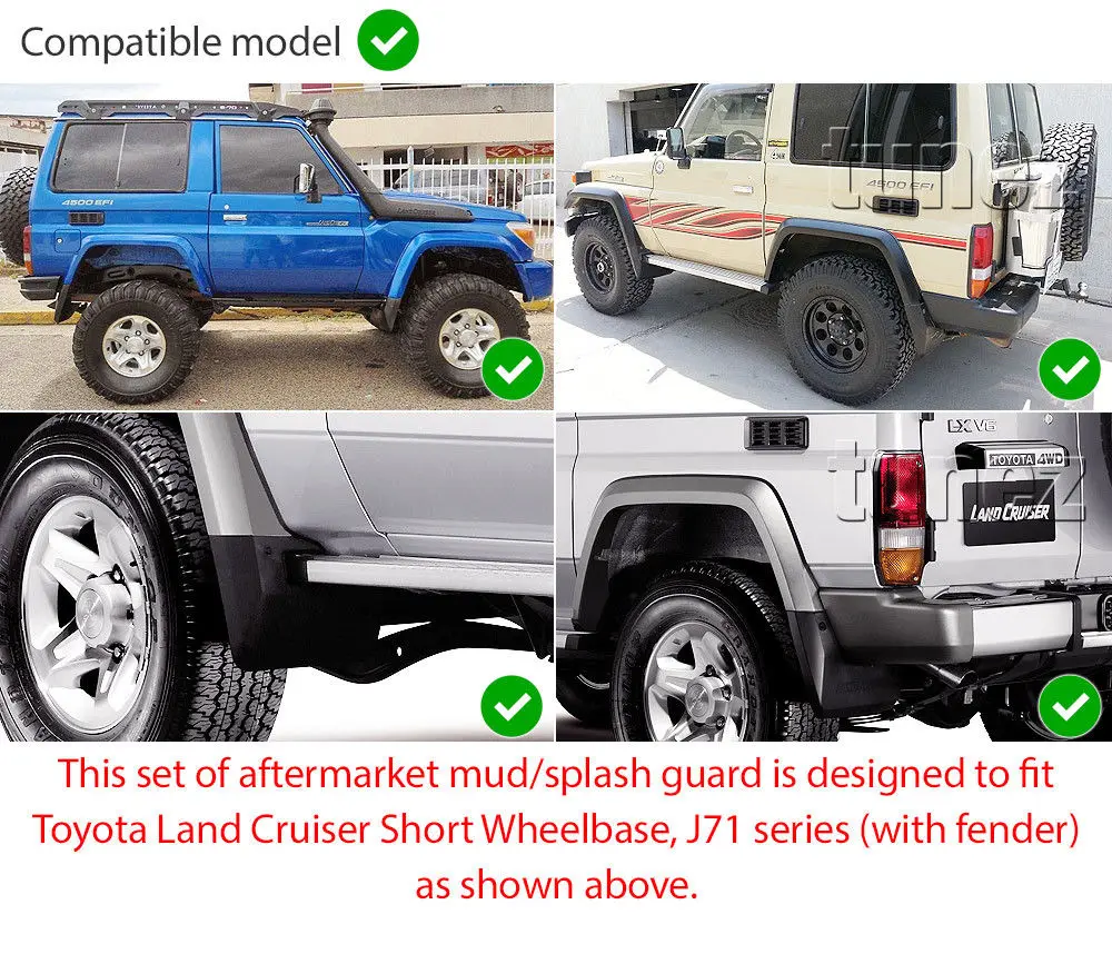  Пластиковые Брызговики для грузовиков серии Land Cruiser 79 брызговики с двойной