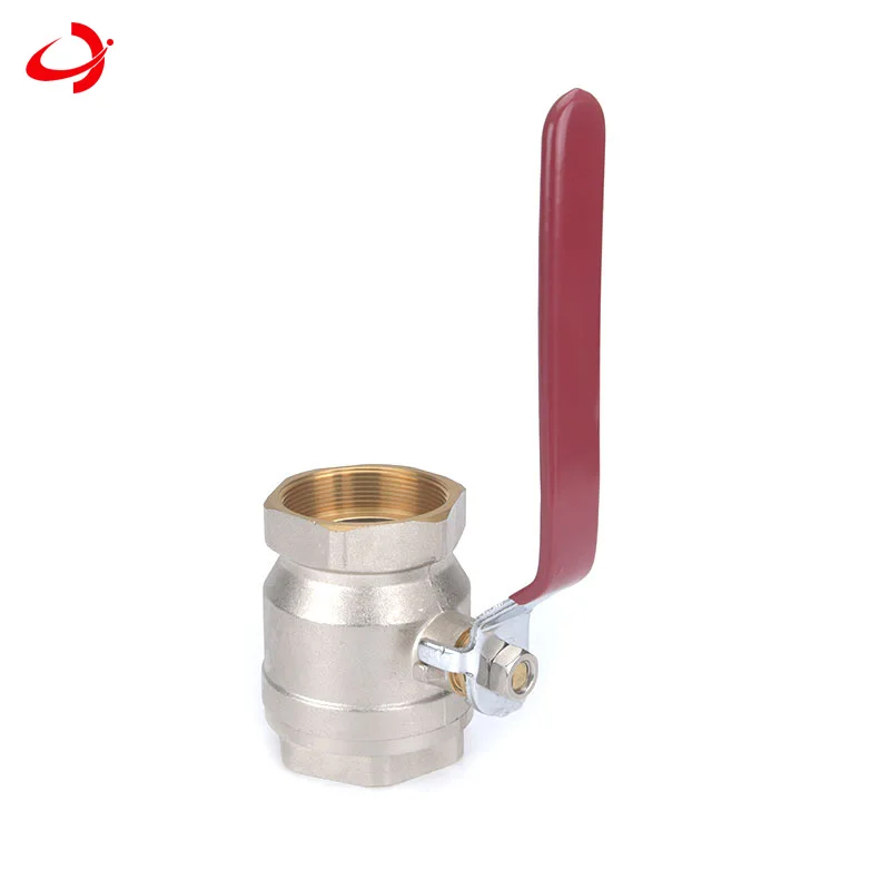 JD-4010 zhejiang алюминиевый латунный сварной шаровой кран с красной ручкой