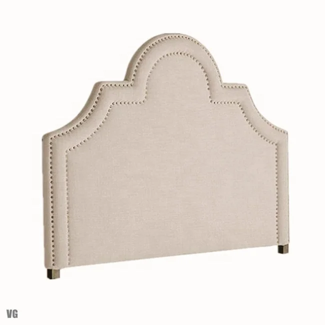 Modern luxury furniture headboard factory custom size tufted fabric upholstered headboard