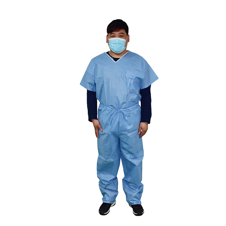 
Hospital Green Reusable Spunlace Non-woven Surgical Gown Costume Xiantao/disposable Sterile Spunlace Scrub Surgical Suit Uniform 