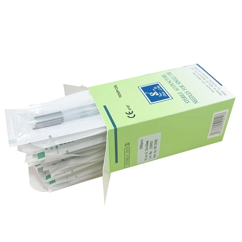 Shopping Extravaganza Shenlong 500Pcs/box Disposable Sterile Acupuncture Needles Medical Stainless Steel Handle Dry Needling