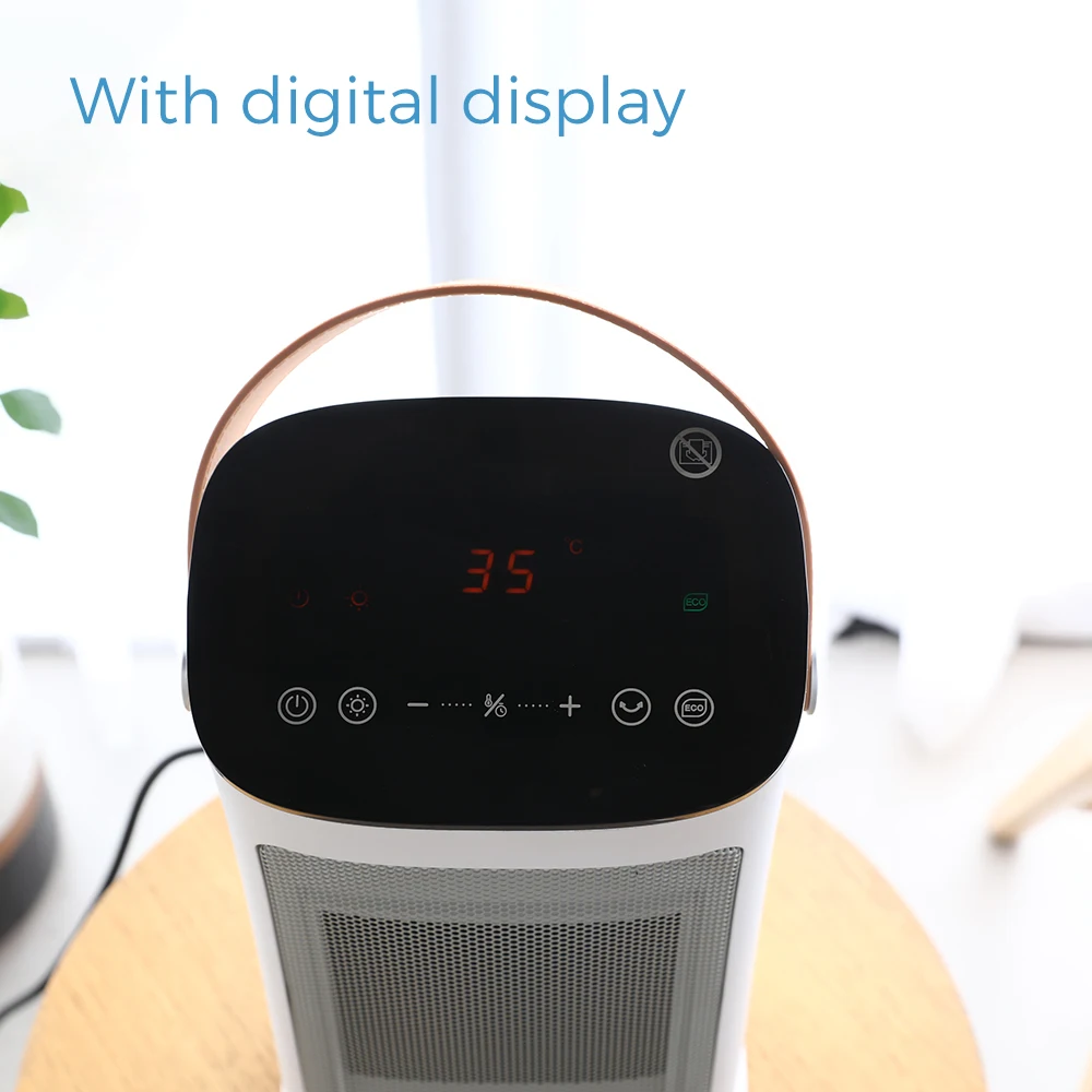 LED Wholesale Heater Ceramic Digital Temperature Control Electric Heater Portable Heater