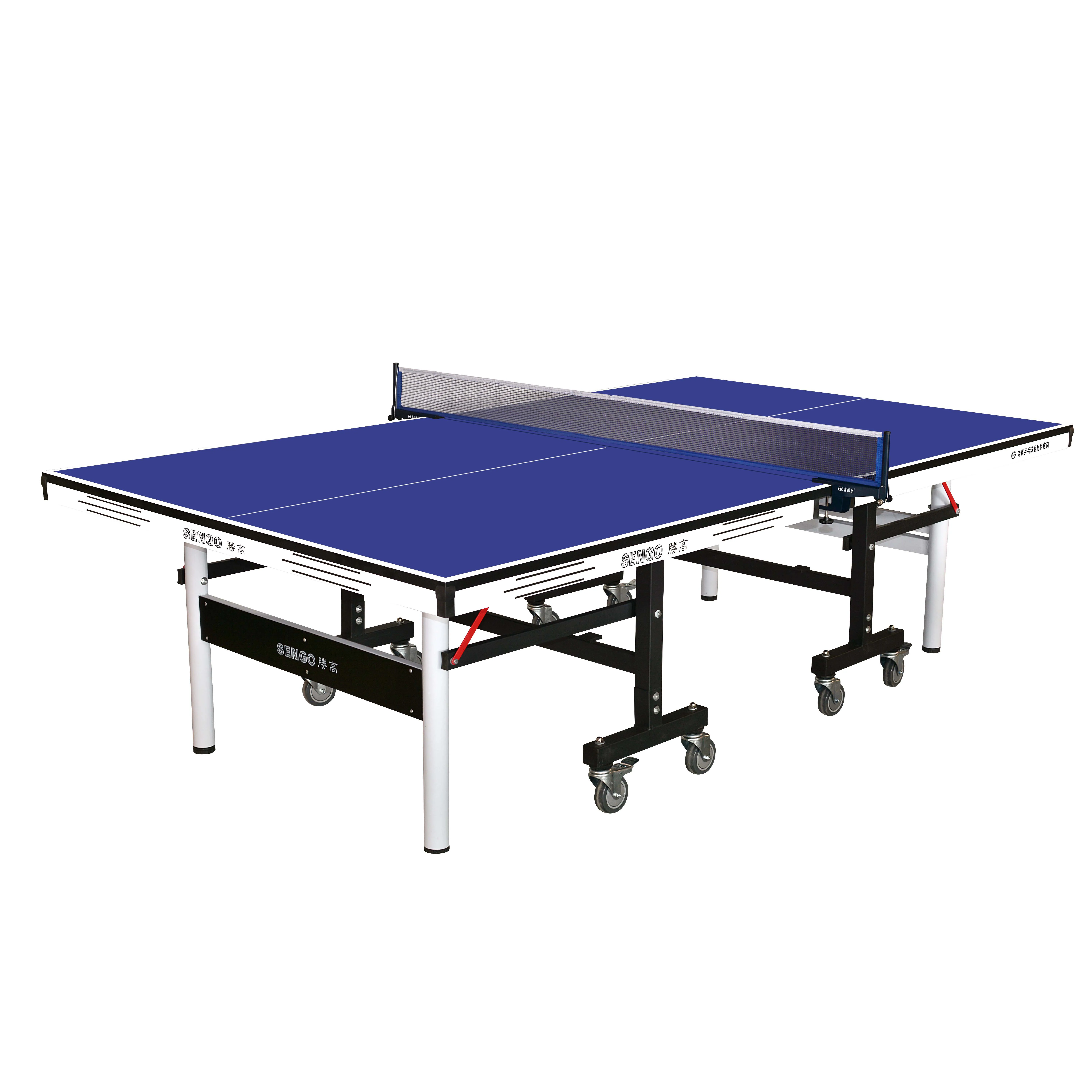 Extremely Durable Outdoor Table Tennis Table, Blue Player Equipment Set