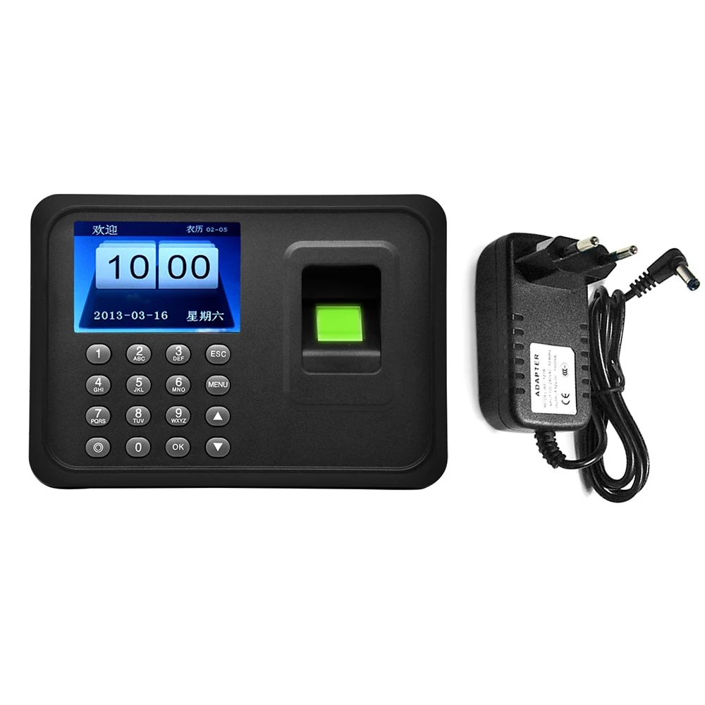 A6 2.4-inch TFT color screen Standalone Software Free Biometric Fingerprint Time Attendance Machine