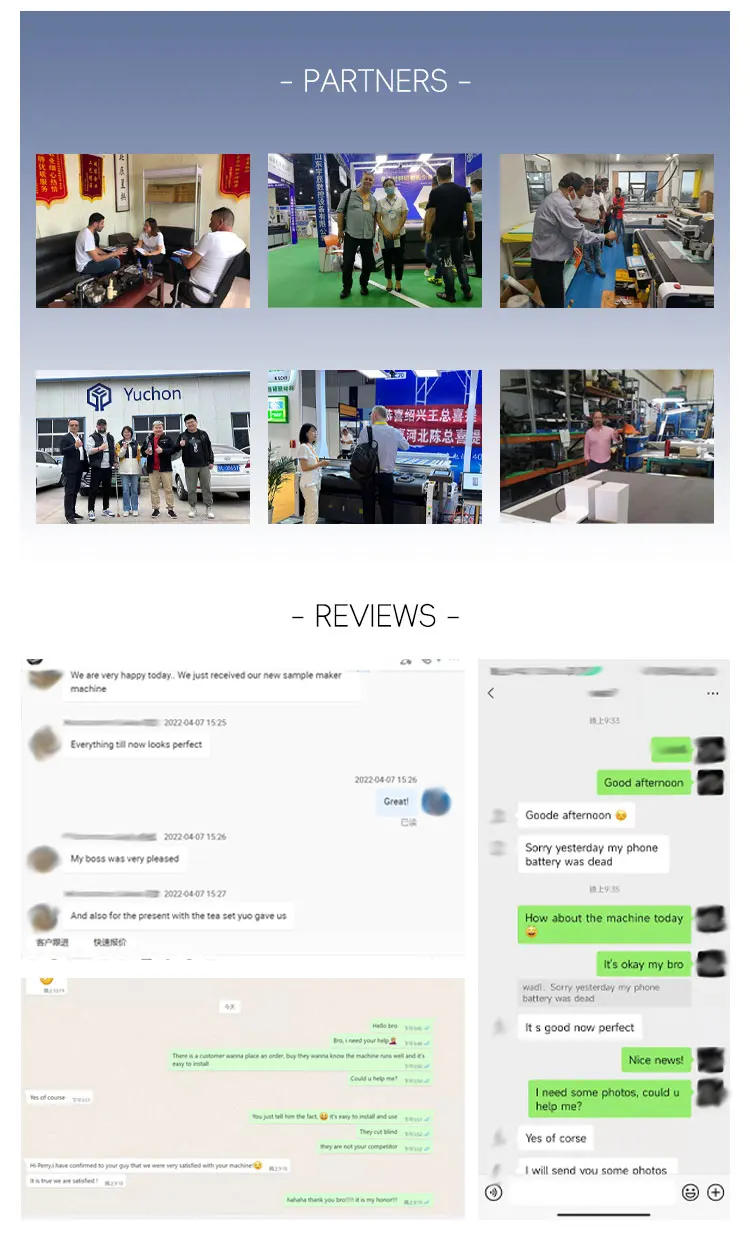 YUCHEN CNC Car Mat Automotive materials car seat cover floor mat cutting machine by vibrating knife blade