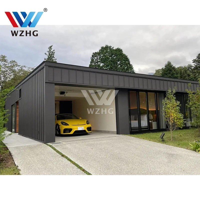 Steel Frame Building Vertical Pole Barn Prefabrication Warehouse Metal Building Steel Structure Greenhouse Workshop