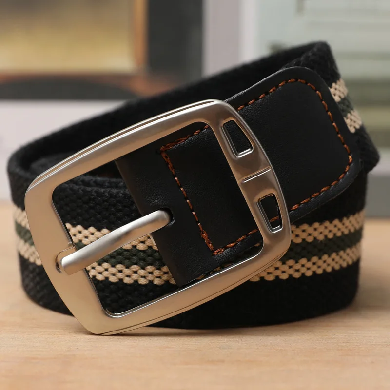Popular Alloy Buckle Hot Versatile Casual  Belt Leisure Sports Belt  Men Canvas Belt