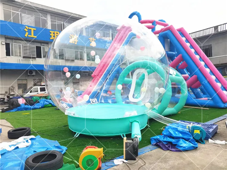 3m 4m Diameter Outdoor Clear Crystal Igloo Dome Tent Inflatable Bubble Tent Room Balloons House For Sale
