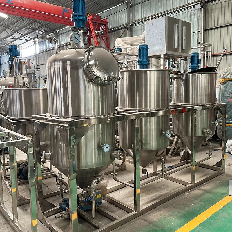 Small Edible Oil Plant Use Oil Refining Machine for Peanut Oil Soybean