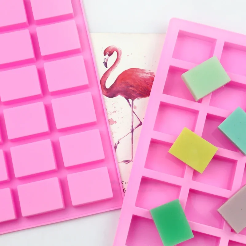 397 Hot Silicone Pudding Candy Mold 24 Cavity Square Silicone soap made handmade candle decoration mold soap craft supplies