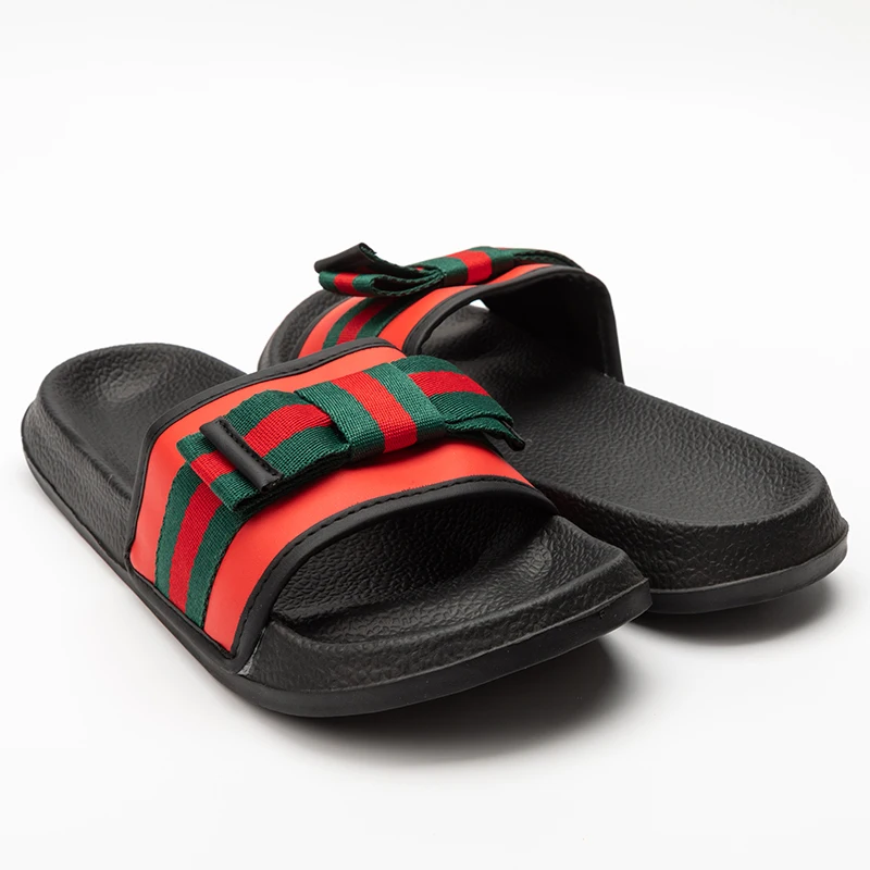 OEM ODM Custom Summer indoor outdoor wear home non-slip thick-soled soft bottom couples trendy fashion women slippers