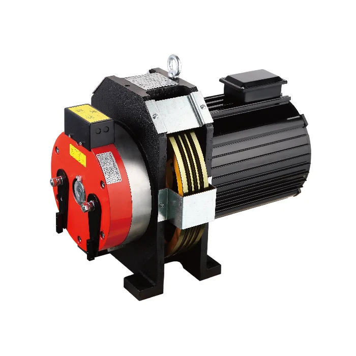 Montanari Gearless Permanent Magnet Generator Hoist Motor Cheap Elevator Lift Traction Machine