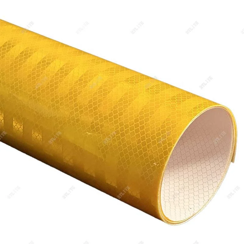 HP Latex Printing Self Adhesive Diamond Grade HIP Grade Acrylic Material Vinyl Reflective Sheeting for Traffic Sign