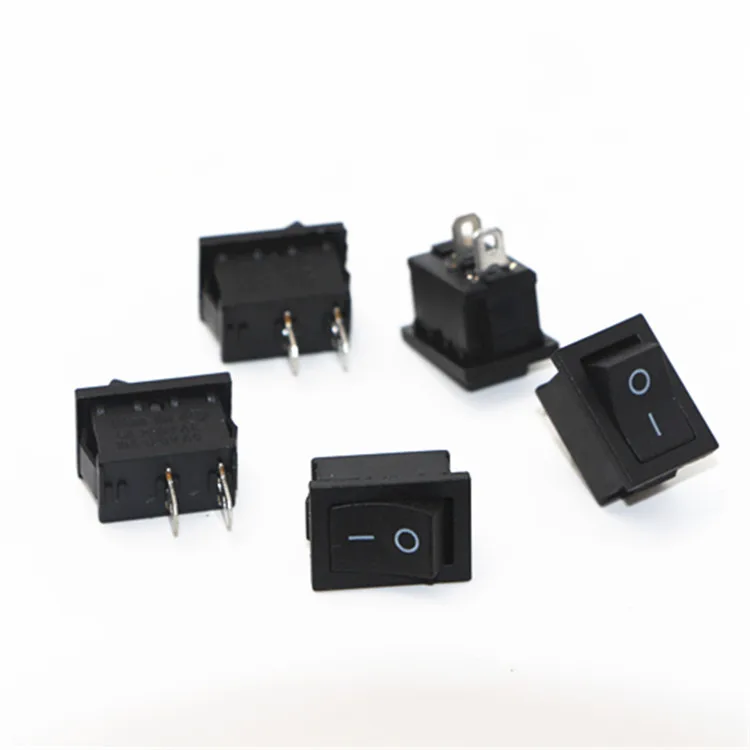 3 булавки ВКЛ-ВЫКЛ-на кулисный переключатель 6a 250v 20 мм Kcd1-2 3 positionround кулисный переключатель с Водонепроницаемая коробка