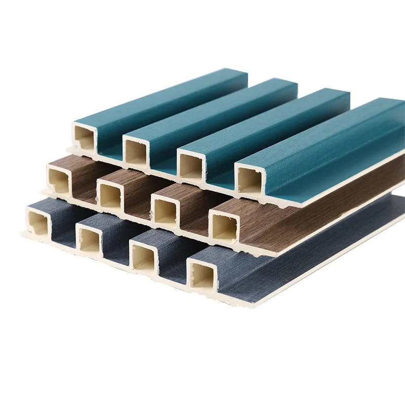 bamboo fiber easily install decoration zero formaldehyde ribbed panel waterproof slatted wall wpc panel