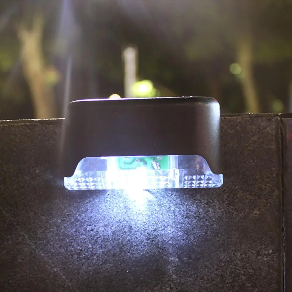  Mini Patio Solar Lighting Stairs Deck Step Lights Outdoor Garden Recessed Waterproof Surface Mounted Led Fence