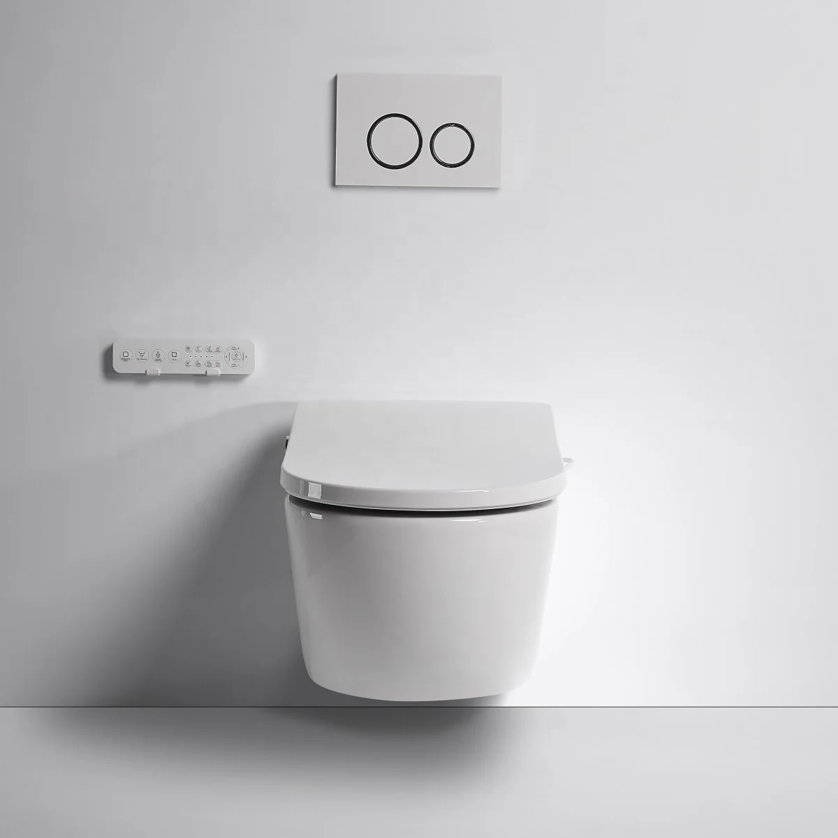 2023 new wall hung smart toilet intelligent seat heated Automatic wall mounted smart toilets seat electric Cover