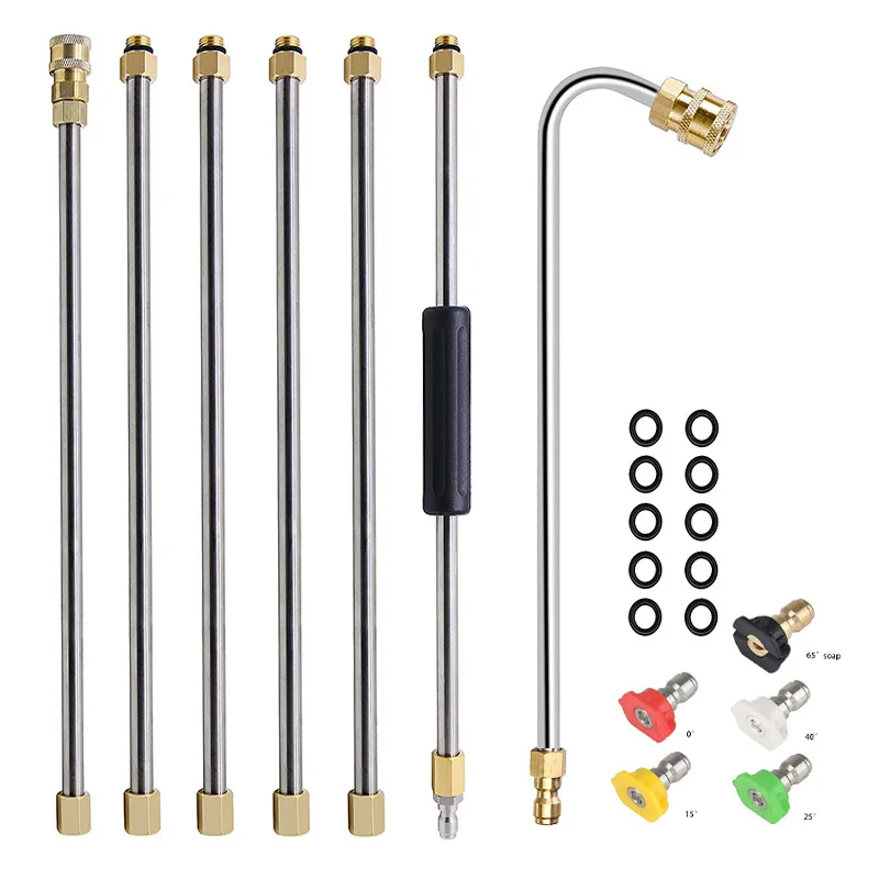 Pressure Washer Extension Wand Set Replacement Lance with 5 Nozzle Tips, 4000 PSI