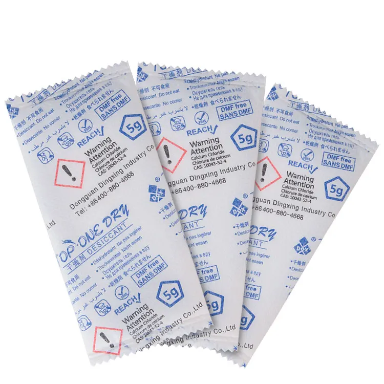 
 double package calcium chloride desiccant high efficient dongguan factory dmf free handbag calcium chloride desiccant  