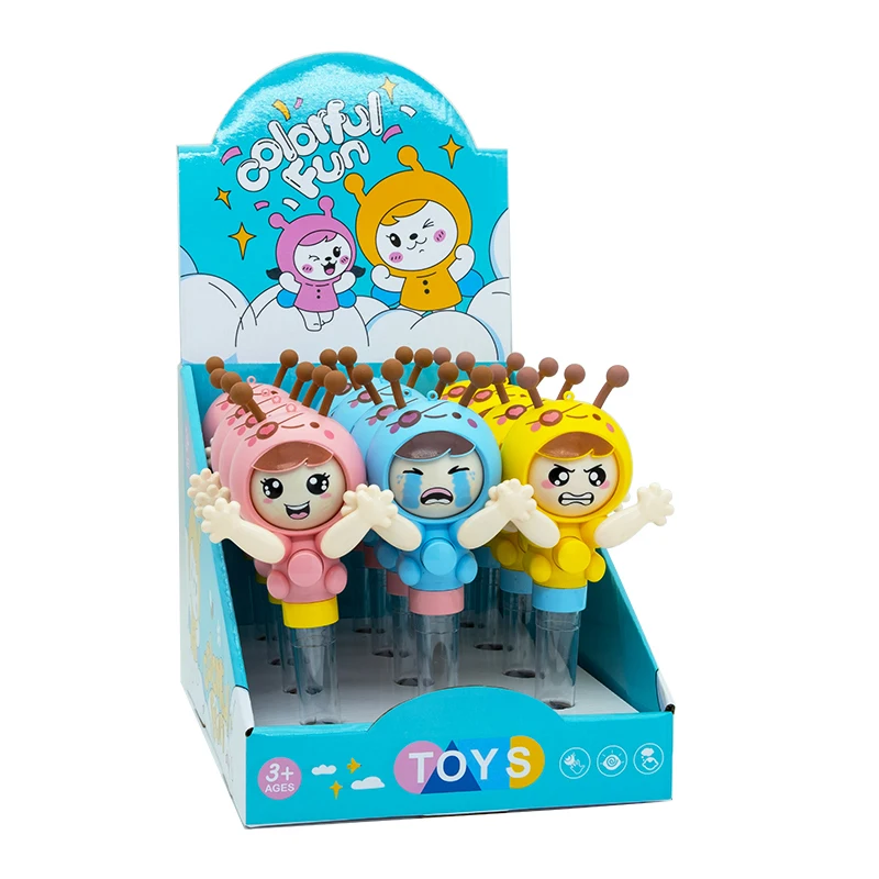 New Changing Face Doll Sweet Candy Toys Interesting Candy Toys With Tube Surprise Gifts Pretty Cartoon Candy Toys For Children