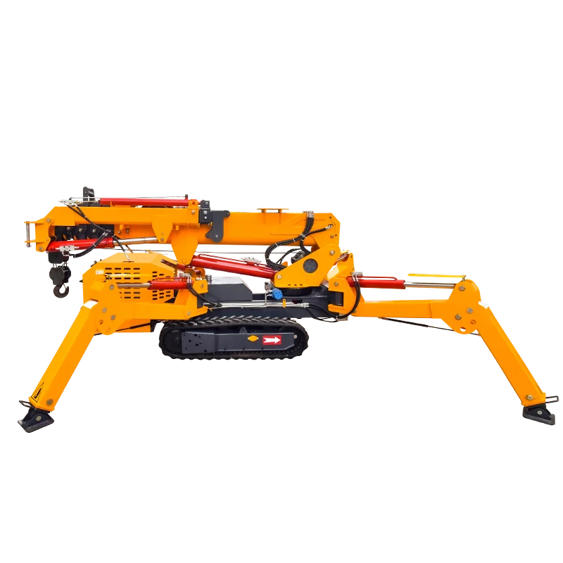 3 Ton Spider Cranes 9 Meters Ground Lift Mini Lifting Equipment Automatic Walking 8 Ton Crawler Cranes Jib Electric Spider Crane
