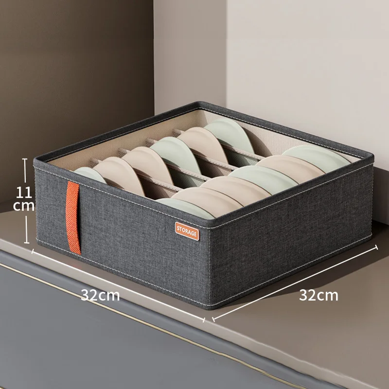 Hot wardrobe underwear organizer oxford fabric foldable panties socks bra storage box drawer underwear organizer storage box