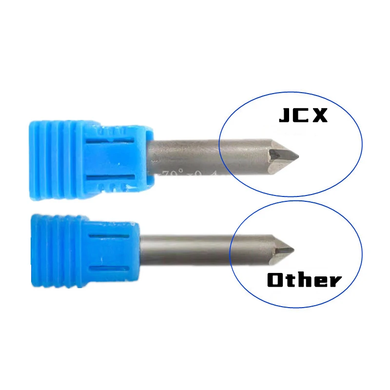 Diamond 70/90/120 degree PCD engraving cutting head 0.2mm stone marble milling tool