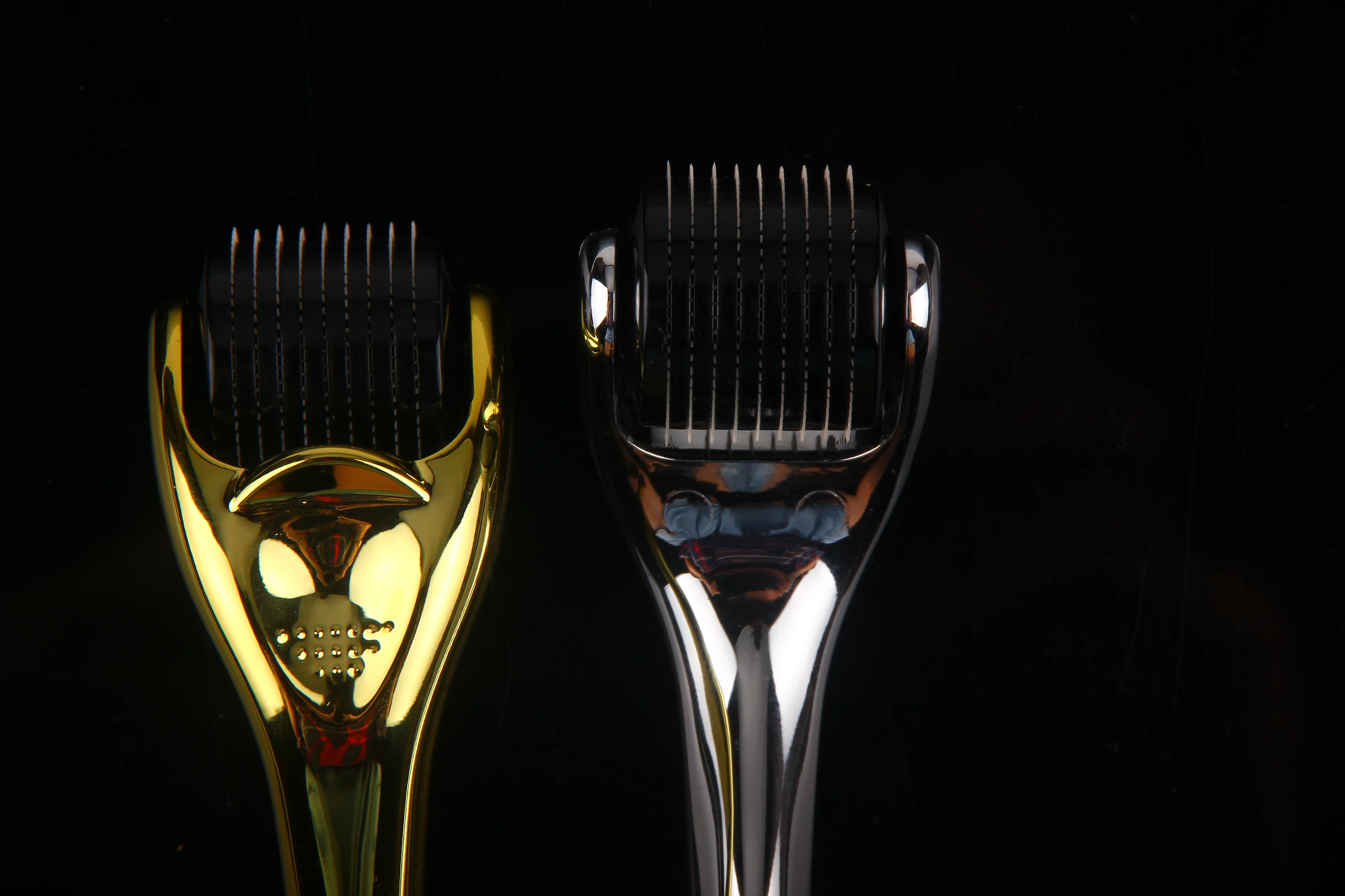 CE and RoHS authentication MTS Gold silver  Handle 540 Derma Roller Skin Massage Micro Needle Roller Facial Therapy Microneedle