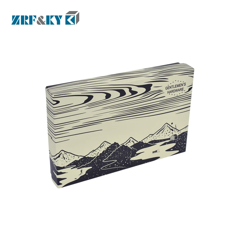 Custom Manufacture Recycled Printed  Logo Art Paper Two Parts Cardboard Packaging Gift Box